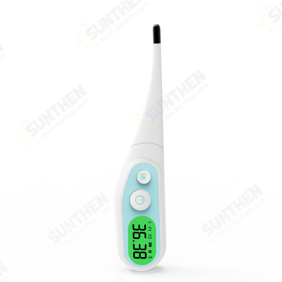 Digital Thermometer 10S Fast Measuring LCD Screen Backlight Thermometer W/ Memory Function For Oral Cavity Armpit Rectum