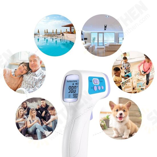 JL-2688 Home Non Contact Forehead Infrared Digital Thermometer °C / °F LCD Body Thermometer Baby Temperature Measurement Tool