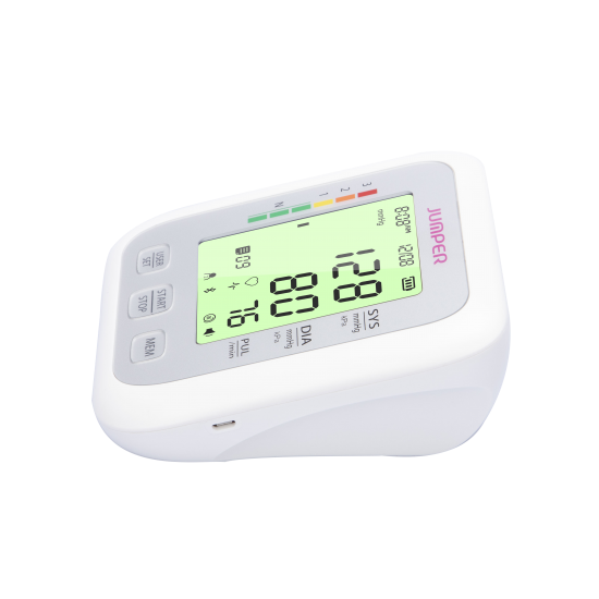 JPD-HA120 Arm Type Electronic Blood Pressure Monitor LCD Digital Display Automatic Shutdown Operation Blood Pressure Monitor Portable Tow Memories Blood Pressure Monitor