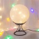 LED Linen Rattan Ball Desk Lamp USB Creative Romantic Night Light with Switch Button LED Linen Rattan Ball Desk Lamp USB Creative Romantic Night Light with Switch Button