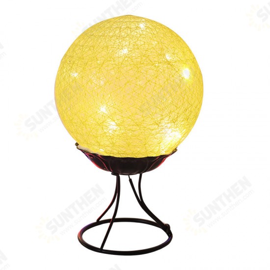 LED Linen Rattan Ball Desk Lamp USB Creative Romantic Night Light with Switch Button LED Linen Rattan Ball Desk Lamp USB Creative Romantic Night Light with Switch Button