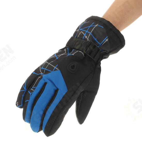 Mens Winter Skiing Gloves Waterproof Thermal Warm Snowboard Running Bike Ski Mittens