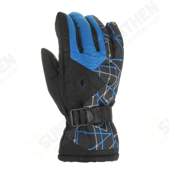 Mens Winter Skiing Gloves Waterproof Thermal Warm Snowboard Running Bike Ski Mittens