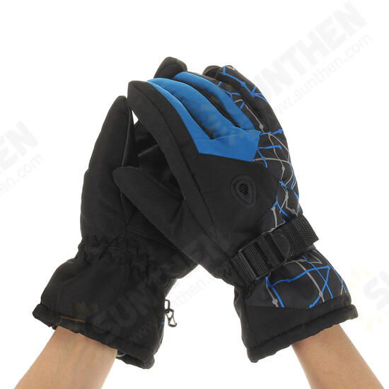 Mens Winter Skiing Gloves Waterproof Thermal Warm Snowboard Running Bike Ski Mittens