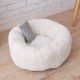 S/M/L Donut Plush Small Dog Cat Beds Warm Soft Pet House Nest With Pillow Cave Pet Bed