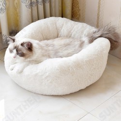 S/M/L Donut Plush Small Dog Cat Beds Warm Soft Pet House Nest With Pillow Cave Pet Bed S/M/L Donut Plush Small Dog Cat Beds Warm Soft Pet House Nest With Pillow Cave Pet Bed