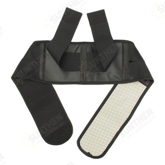 S/M/L Self Heating Infrared Magnetic Therapy Tourmaline Back Support Brace Lumbar Belt