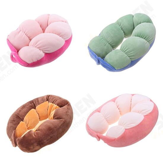 Soft Breathable Button Down Cervical Traction Head Neck Pillow Cushion Pain Relief Sleeper Travel