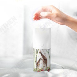 -T06 Usb Charging Night Light Function Air Humidifier Aromatherapy 3D Embossed Humidifier for Car Desktop - White -T06 Usb Charging Night Light Function Air Humidifier Aromatherapy 3D Embossed Humidifier for Car Desktop - White