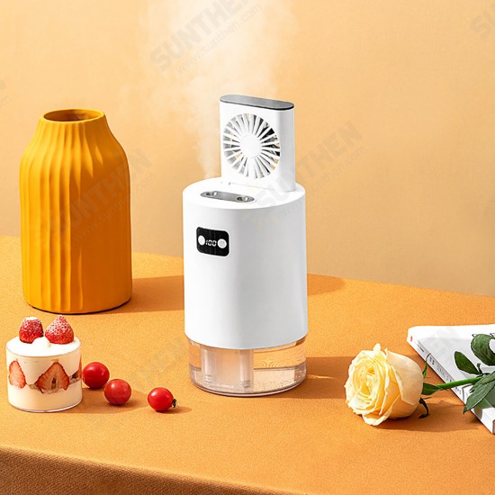 1000ml Portable Summer Cooling Fan USB Rechargeable Mini Remote Humidifier Home