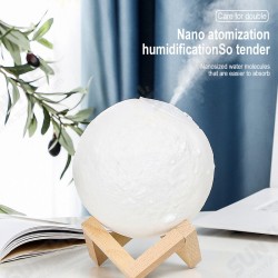 1500ml Air Humidifier 3D Moon Lamp Aroma Essential Oil Diffuser 1200mAh Battery Air Purifier Mist Maker for Office Home 1500ml Air Humidifier 3D Moon Lamp Aroma Essential Oil Diffuser 1200mAh Battery Air Purifier Mist Maker for Office Home