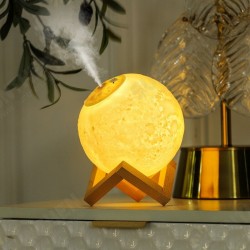 1500ml Air Humidifier 3D Moon Lamp Aroma Essential Oil Diffuser 1200mAh Battery Air Purifier Mist Maker for Office Home 1500ml Air Humidifier 3D Moon Lamp Aroma Essential Oil Diffuser 1200mAh Battery Air Purifier Mist Maker for Office Home