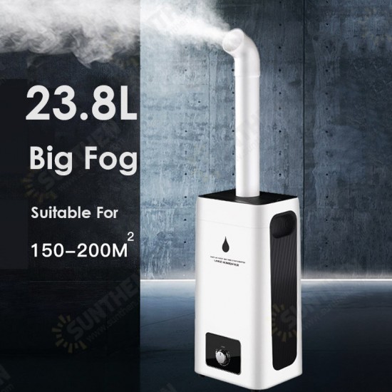 220V 23.8L Large Capacity Ultrasonic Air Humidifier Household Industrial Air Moisture Machine Remote Control Automatical