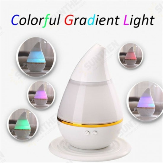 250ml Ultrasonic Air Humidifier USB Charging Essential Oil Diffuser LED Light Purifier for Home Office