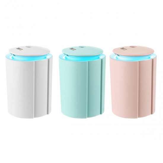 260ml 5V Mini Air Humidifier Night Light Portable USB Charging, Mute, Touch, Dustproof, for Home Office Air Purifier