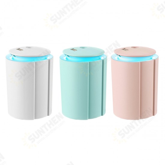 260ml 5V Mini Air Humidifier Night Light Portable USB Charging, Mute, Touch, Dustproof, for Home Office Air Purifier