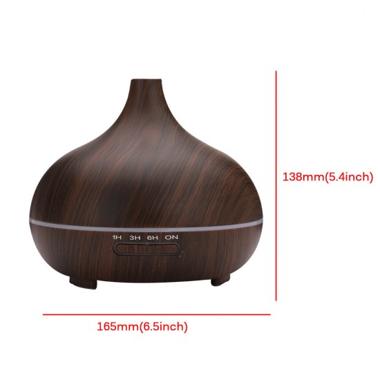 300ML Essential Diffuser Aromatherapy LED Ultrasonic Humidifier Air Purifier
