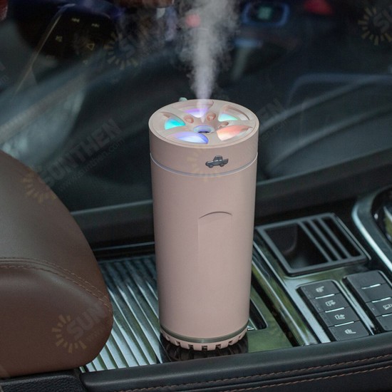 300ml Air Humidifier Aroma Diffuser Nano Atomization with Color Light 800mAh Battery Life USB Charging for Home Office Car