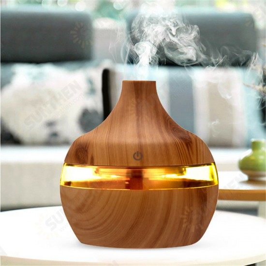 300ml Electric Ultrasonic Air Mist Humidifier Purifier Aroma Diffuser 7 Colors LED USB Charging for Bedroom Home Car Office