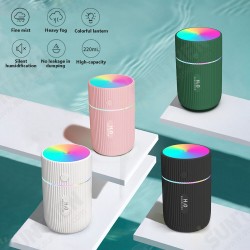 300ml Portable Air Humidifier Ultrasonic Aroma Essential Oil Diffuser USB Charging with Colorful Lights for Car Home Office 300ml Portable Air Humidifier Ultrasonic Aroma Essential Oil Diffuser USB Charging with Colorful Lights for Car Home Office