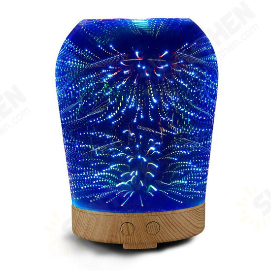 3D Star Lighting Essential Oil Aroma Diffuser Portable Ultra-quiet Ultrasonic Aromatherapy Humidifier with 6 Color LED Lights