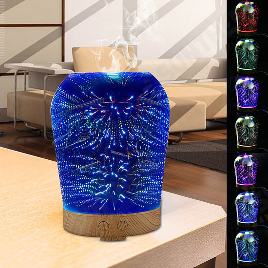3D Star Lighting Essential Oil Aroma Diffuser Portable Ultra-quiet Ultrasonic Aromatherapy Humidifier with 6 Color LED Lights 3D Star Lighting Essential Oil Aroma Diffuser Portable Ultra-quiet Ultrasonic Aromatherapy Humidifier with 6 Color LED Lights
