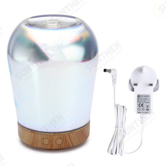 3D Star Lighting Essential Oil Aroma Diffuser Portable Ultra-quiet Ultrasonic Aromatherapy Humidifier with 6 Color LED Lights