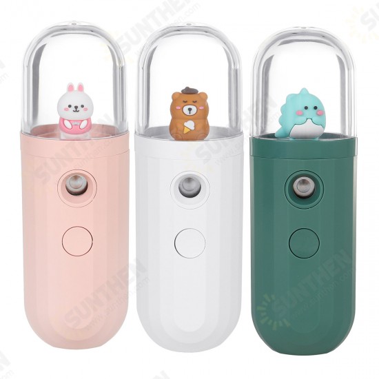 5V Portable Mini humidifier Nanometer Fine Fog USB Charging 250mAh Battery Life Low Noise for Home Car Office