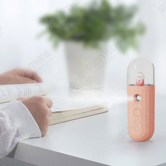 5V Portable Mini humidifier Nanometer Fine Fog USB Charging 250mAh Battery Life Low Noise for Home Car Office