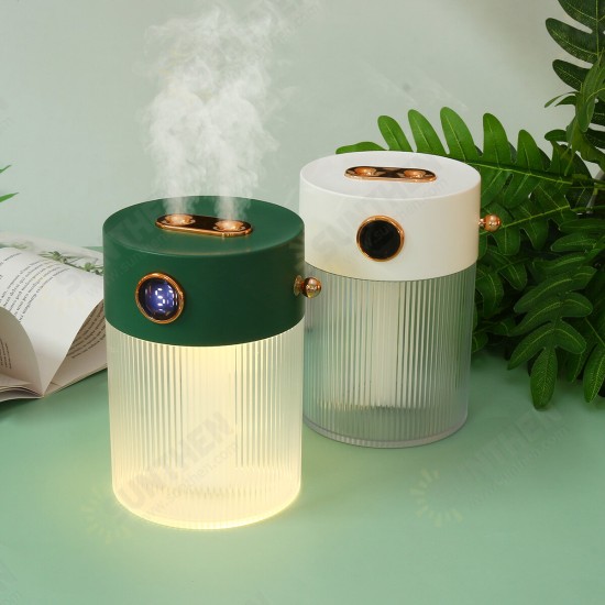 2 Modes Mini Air Humidifier Digital Display Night Light USB Charging 4000mAh Mute Auto-off Protection Humidifier