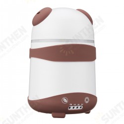 Dual Humidifier Air Oil Diffuser Aroma Mist Maker LED Cartoon Panda Style For Home Office US Plug Dual Humidifier Air Oil Diffuser Aroma Mist Maker LED Cartoon Panda Style For Home Office US Plug