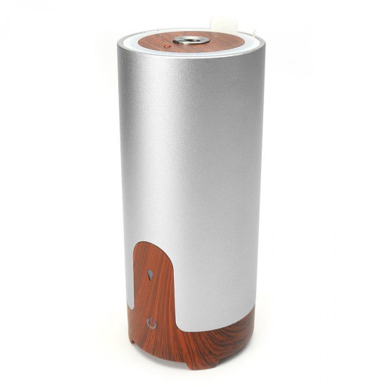 GX-Diffuser GX-B02 Protable Essential Oil Humidifier Aromatherapy Diffuser Metal & Wood Grain Style