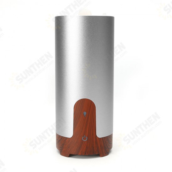 GX-Diffuser GX-B02 Protable Essential Oil Humidifier Aromatherapy Diffuser Metal & Wood Grain Style