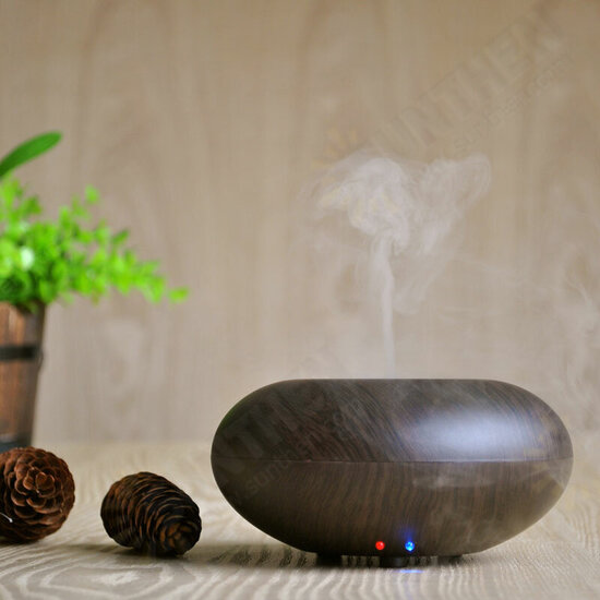 Ultrasonic Wood Grain Aroma Humidifier Negative Ion Purification Intelligent power off Atomizer