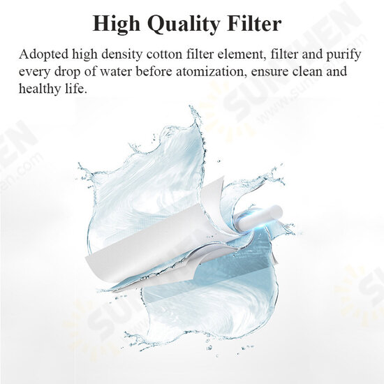 J505-P Two-port Spray Port Design Spray Humidifier 1L 12h 3600mAh Long Endurance USB Power Mode for Home Bedroom Offiice