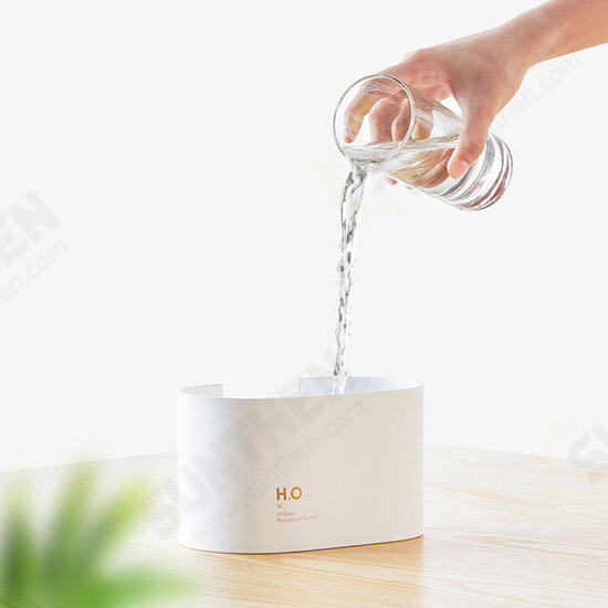 J505-P Two-port Spray Port Design Spray Humidifier 1L 12h 3600mAh Long Endurance USB Power Mode for Home Bedroom Offiice