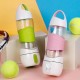 DDH8 Portable USB Air Humidifier Spray 400ML Water Bottles Creative Outdoor Drinking Cup Sports Spray Bottle with Light