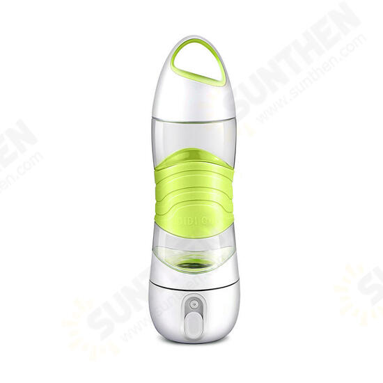 DDH8 Portable USB Air Humidifier Spray 400ML Water Bottles Creative Outdoor Drinking Cup Sports Spray Bottle with Light