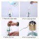 Portable LED Bulb Shape Humidifier 7 Color LED Night Light Air Humidifier USB Charging for Bedrom Home Office Travel