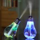 Portable LED Bulb Shape Humidifier 7 Color LED Night Light Air Humidifier USB Charging for Bedrom Home Office Travel