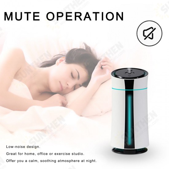 Portable USB Humidifier 2 Gear Spray Mode Air Diffuser Purifier Cool Mist Colorful LED Night Light Low Noise for Home Office Car