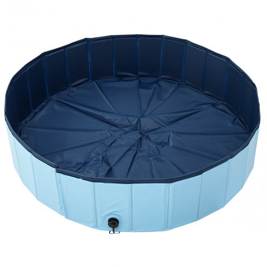 120x30cm Large Capacity Dog Pet Bathing Tub Bath Bucket Folding Basin Shower Room Kids Swimming Pool Tub