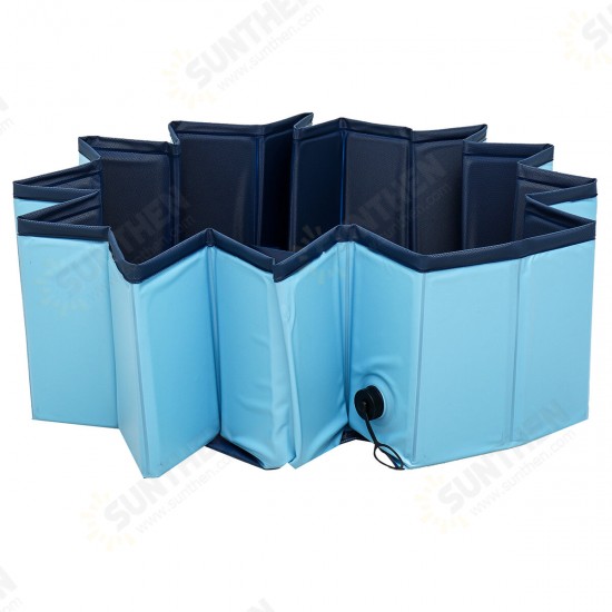 120x30cm Large Capacity Dog Pet Bathing Tub Bath Bucket Folding Basin Shower Room Kids Swimming Pool Tub