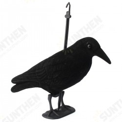 1Pcs Birds Decoy Plastic Flocked Hard Black Crow Trap Decoration for Hunting Camping 1Pcs Birds Decoy Plastic Flocked Hard Black Crow Trap Decoration for Hunting Camping