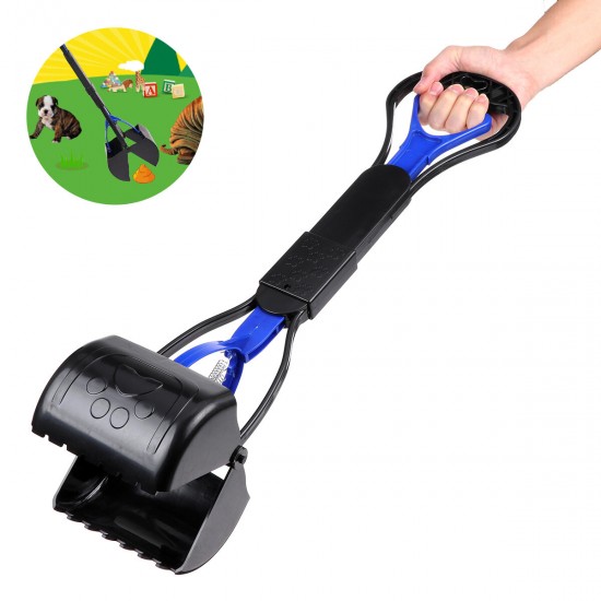 24inch Large Pooper Scooper Folding Portable Pet aste Pick Up Jaw Scooper for Dogs Cats Pets