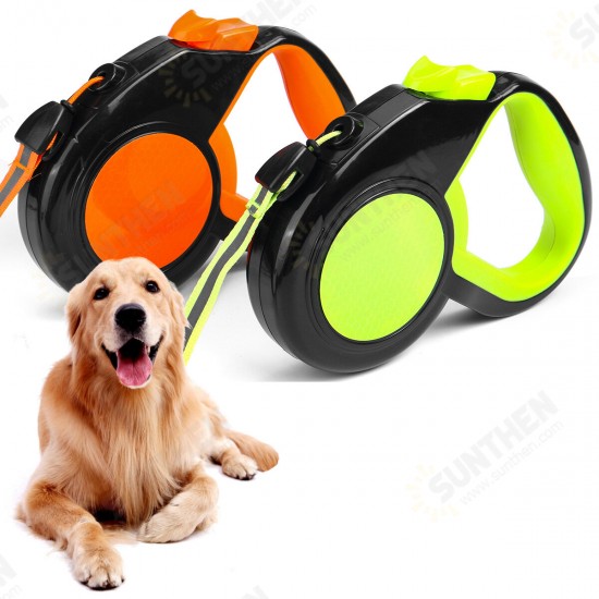 3/5/8m Reflective Dog Lead Retractable Nylon Cat Lead Puppy Walking Running Pet Leash Dog Accessories