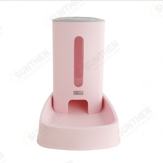 3.8L Adjustable Pet Automatic Food Feeder Food Dispenser Cat Feeder Bowl