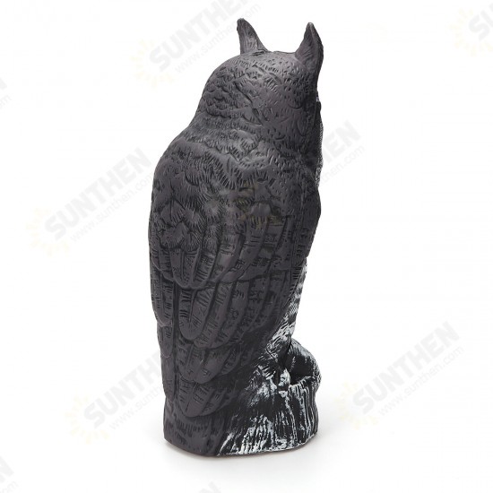 40cm Electric Induction Sound Illuminate Hunting Owl Decoy Garden Decoration