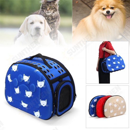 42x26x32cm EVS Folding Pet Carrier Bag Soft Cage Dog Cat Shoulder Bag Handbag Travel Hunting