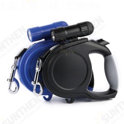 4.5M 20kg Retractable Dog Leash Automatic Walking Leash Lead with LED Garbage Dispenser Night Light Dog Traction Rope 4.5M 20kg Retractable Dog Leash Automatic Walking Leash Lead with LED Garbage Dispenser Night Light Dog Traction Rope
